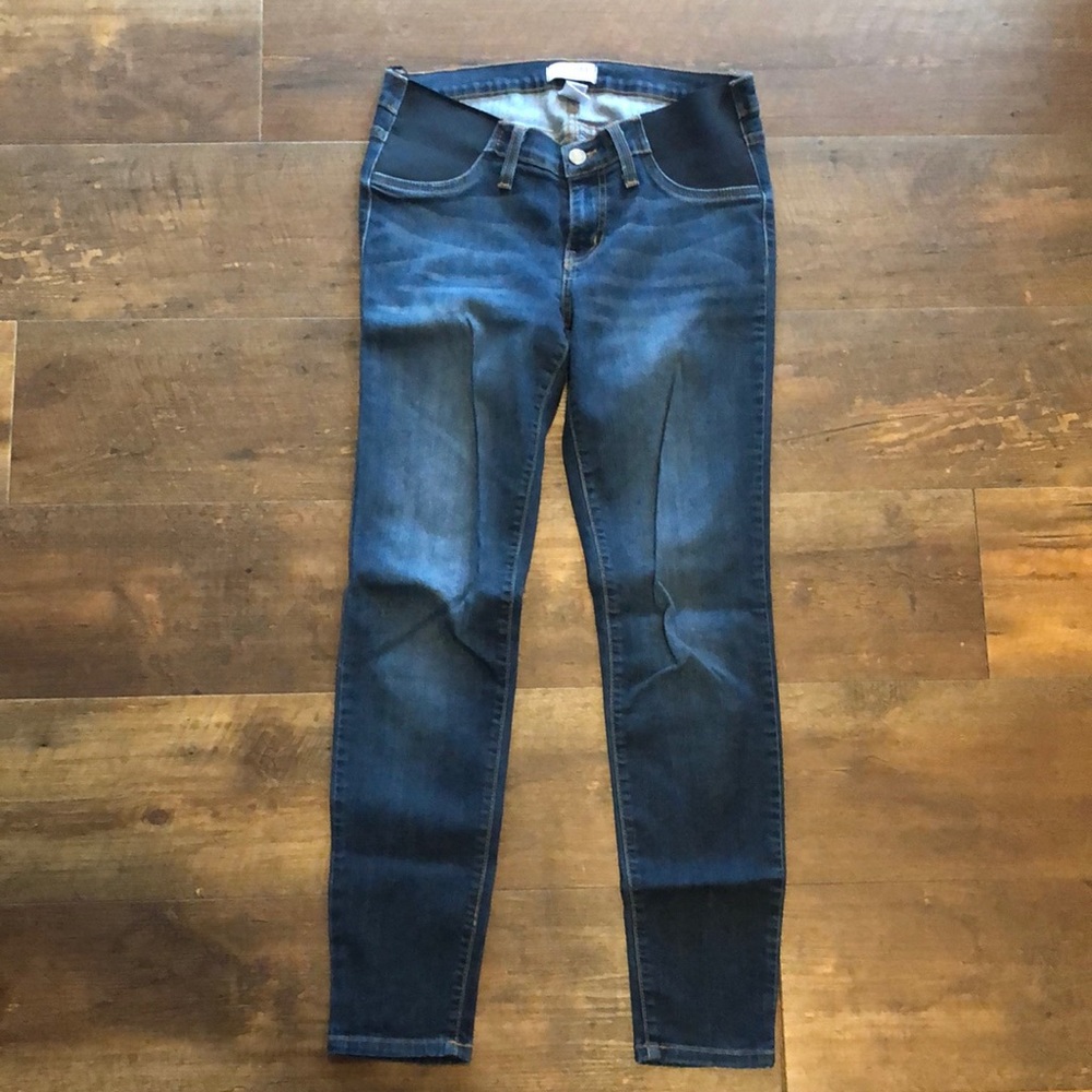 Women’s Sz 28 Maternity Judy Blue Side Panel Skinny Jeans